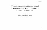 Transportation and Lifting of Liquefied Gas Dewars