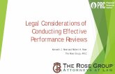 Legal Considerations of Conducting Effective Performance ...