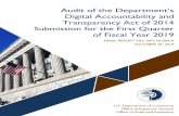 Audit of the Department’s Digital Accountability and ...