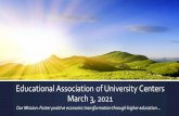 Educational Association of University Centers March 3, 2021