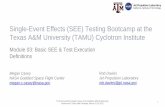 Single-Event Effects (SEE) Testing Bootcamp at the Texas A ...