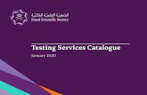 Testing Services Catalogue - RSS