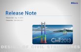Release Date : Aug. 13, 2013 Product Ver. : Civil 2013 v3