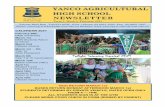 YANCO AGRICULTURAL HIGH SCHOOL NEWSLETTER