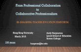 From Professional Collaboration to Collaborative ...