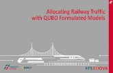 Allocating Railway Traffic with QUBO Formulated Models