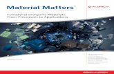 Functional Inorganic Materials: From Precursors to ...