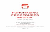 Purchasing procedures manual