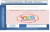 Equality is a community work concern