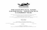 RESOURCES AND GENERAL SERVICES COMMITTEE