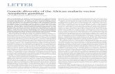 Genetic diversity of the African malaria vector Anopheles ...