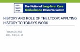 HISTORY AND ROLE OF THE LTCOP: APPLYING HISTORY TO …