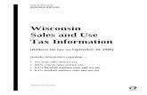 Wisconsin Sales and Use Tax Information