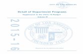 Supplement to the 2015-16 Proposed Budget Volume I