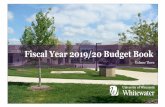 Fiscal Year 2019/20 Budget Book - UW-W