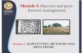 Module 8 :Harvest and post-harvest management