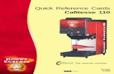 Quick Reference Cards Cafitesse 110