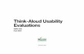 Think-Aloud Usability Evaluations