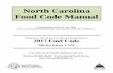 North Carolina Food Code Manual