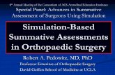 Simulation-Based Summative Assessments in Orthopaedic Surgery