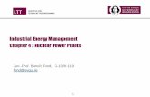 Industrial Energy Management Chapter 4 : Nuclear Power Plants