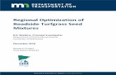 Regonal Optimization of Roadside Turfgrass Seed Mixture
