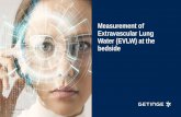 Measurement of Extravascular Lung Water (EVLW) at the bedside