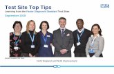 Test Site Top Tips - NHS England