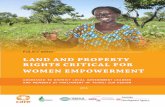 LAND AND PROPERTY RIGHTS CRITICAL FOR WOMEN …