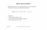 More about QSAR