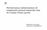 Performance deterioration of hardened cement materials due ...