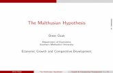 The Malthusian Hypothesis Omer