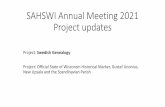 SAHSWI Annual Meeting 2021 Project updates
