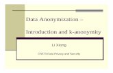 Data Anonymization – Introduction and k-anonymity