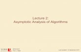 Lecture 2: Asymptotic Analysis of Algorithms