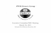 PWR Owners Group - nrc.gov