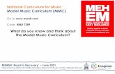 Understanding the Model Music Curriculum