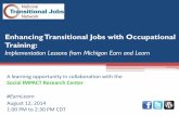 Enhancing Transitional Jobs with Occupational Training