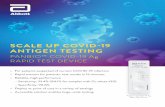SCALE UP COVID-19 ANTIGEN TESTING