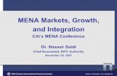MENA Markets, Growth, and Integration