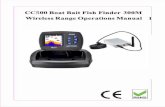 CC500 Boat Bait Fish Finder 300M Wireless Range Operations ...