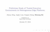 Preliminary Study of Trusted Execution Environments on ...