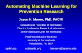 Automating Machine Learning for Prevention Research