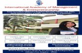 International Academy of Management & Entrepreneurship