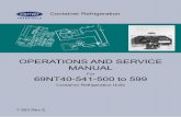 OPERATIONS AND SERVICE MANUAL 69NT40-541-500 to 599