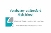 Vocabulary at Stretford High School