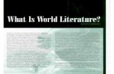What Is World Literature - BCBE