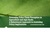 Governing Value Chain Disruption in Agriculture and Agri ...