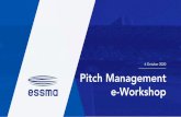 Pitch Management e-Workshop - ESSMA