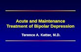 Acute and Maintenance Treatment of Bipolar Depression